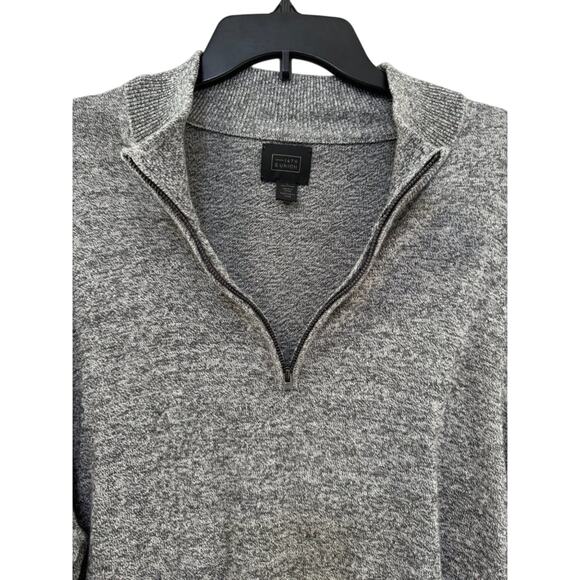 Preppy 14th & Union Men’s Gray Knit Crewneck Sweater Size L Casual Classic - Picture 3 of 5